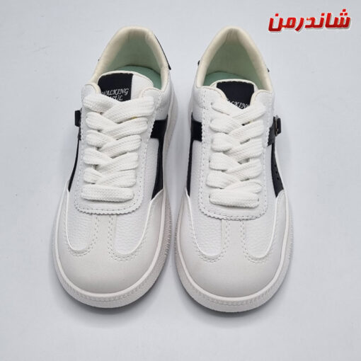 کفش ونس دخترانه سگک دار سفید - تصویر 2